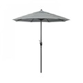 California Umbrella 7.5' Bronze Aluminum Market Patio Umbrella, Sunbrella Gateway Mist 194061335987